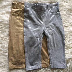 Set of two Metallic Leggings by Garanimals